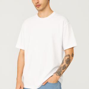 UNISEX PLAIN WHITE OVERSIZED FIT TSHIRT